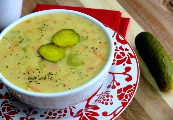 Вкусный рассольник с гречневой крупой