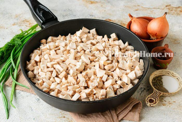 Грибная начинка для блинов Грибная начинка для блинов