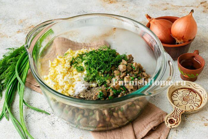 Грибная начинка для блинов Грибная начинка для блинов