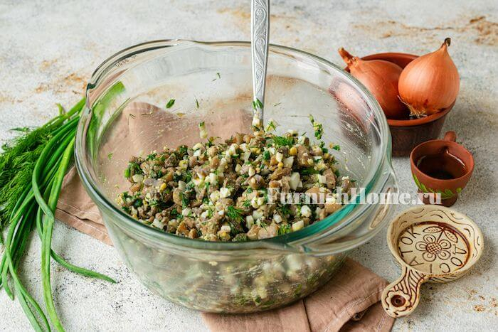 Грибная начинка для блинов Грибная начинка для блинов