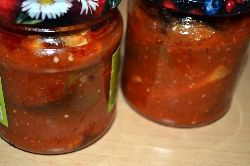 Рецепт консервированных баклажан в томате Рецепт консервированных баклажан в томате