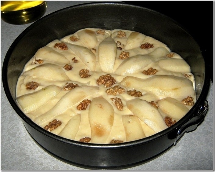 Вкуснейший грушевый пирог к чаю