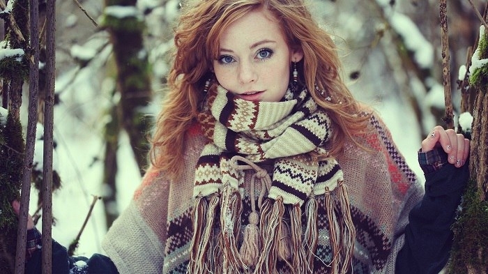 Модный и стильный образ девушки зимой