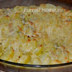 Ароматная картошка, запеченная под сыром Ароматная картошка, запеченная под сыром
