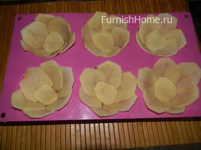 Фаршированные корзиночки из картофеля