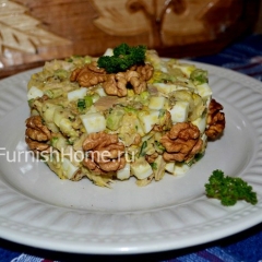 Салат с курицей и грушей Салат с курицей и грушей