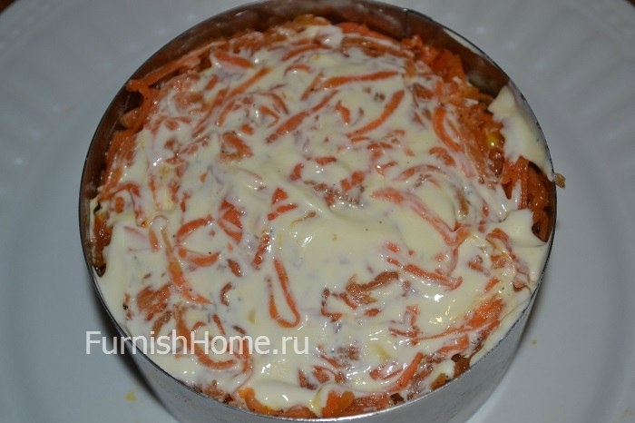 Салат с кукурузой и корейской морковкой Салат с кукурузой и корейской морковкой