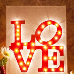 Светящаяся надпись Love. Мастер-класс Светящаяся надпись Love. Мастер-класс