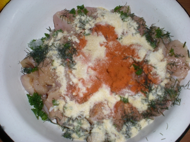 Мраморное мясо из куриного филе