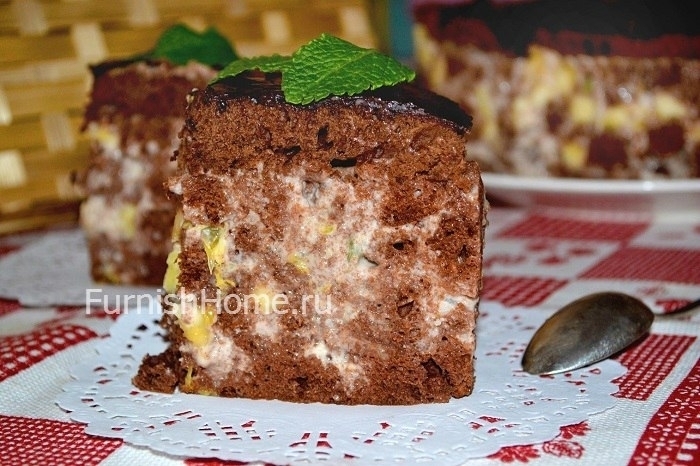 Шоколадный торт «Африканская ромашка»