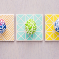 Как сделать мозаичные пасхальные яйца