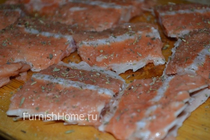 Хребты лосося в томатном кляре