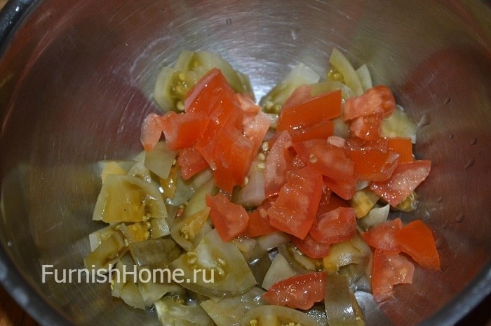 Рецепт салата с двумя видами помидор