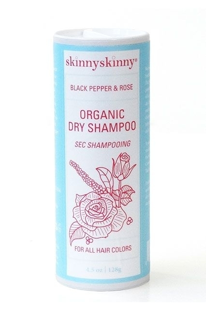 Органический сухой шампунь с черным перцем и розой для волос любого цвета Skinnyskinny.