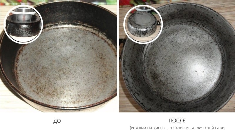 Как почистить сковородку и избавиться от пригорания пищи
