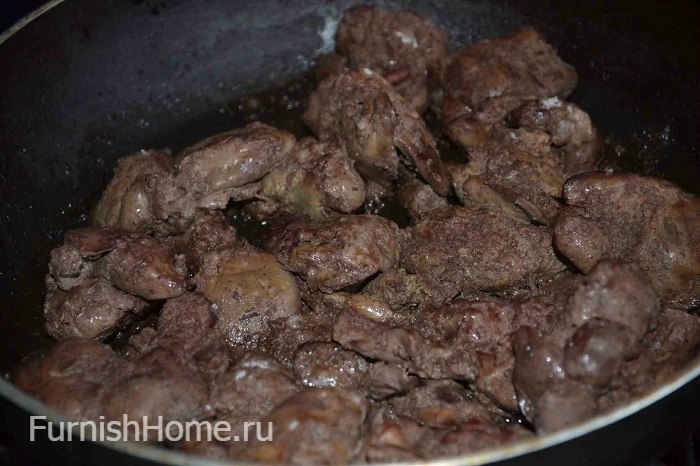 Печеночный паштет с овощами