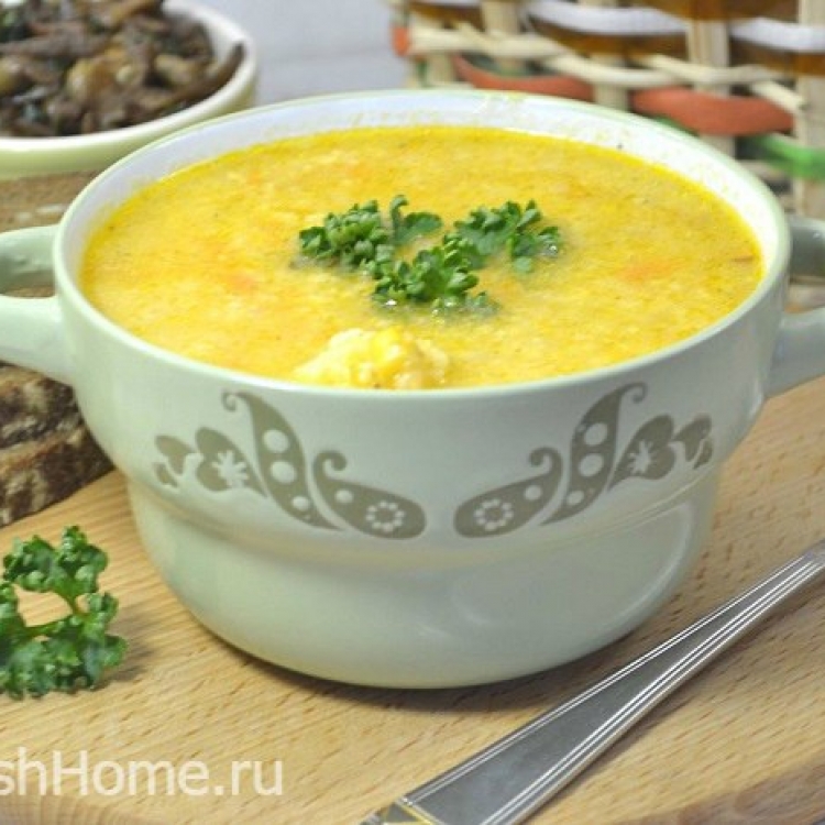 Пшенный суп с кукурузой