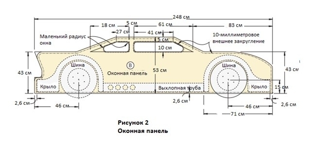 Кровать в форме гоночной машины своими руками