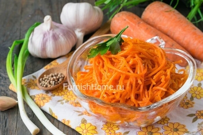Острая морковь по-корейски