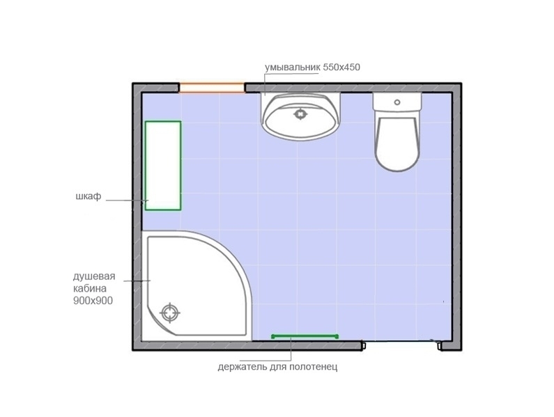 Дизайн ванной 5 кв. метров - варианты планировки