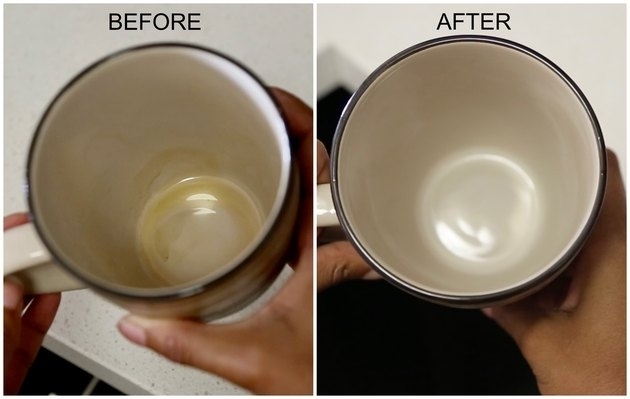 Как очистить чашки от кофейного налета