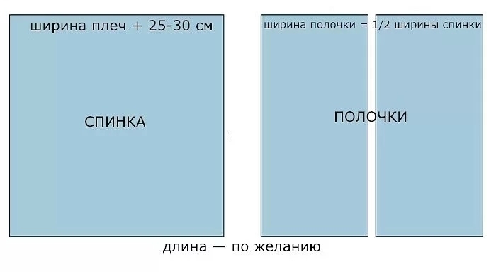 Как сшить кимоно из палантина без выкройки