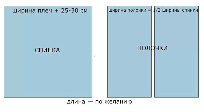 Как сшить кимоно из палантина без выкройки