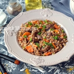 Гречка по-купечески с говядиной