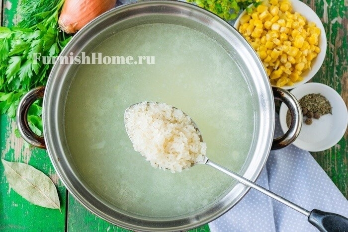 Суп с брокколи и кукурузой