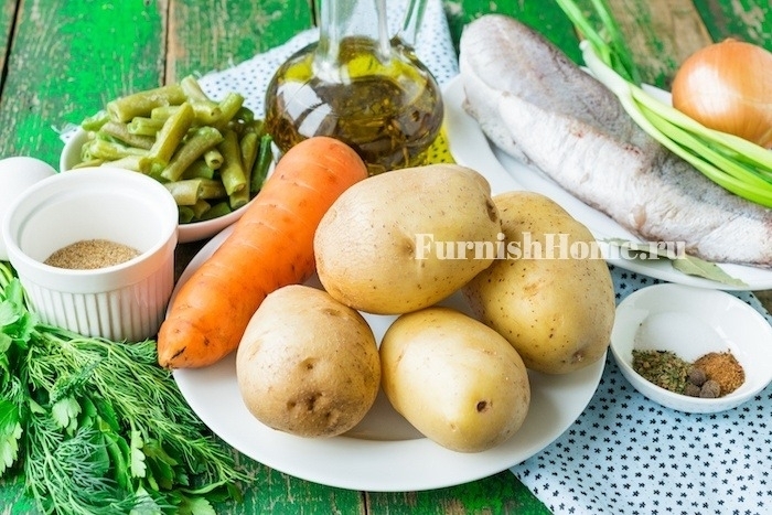 Овощной суп с рыбными фрикадельками
