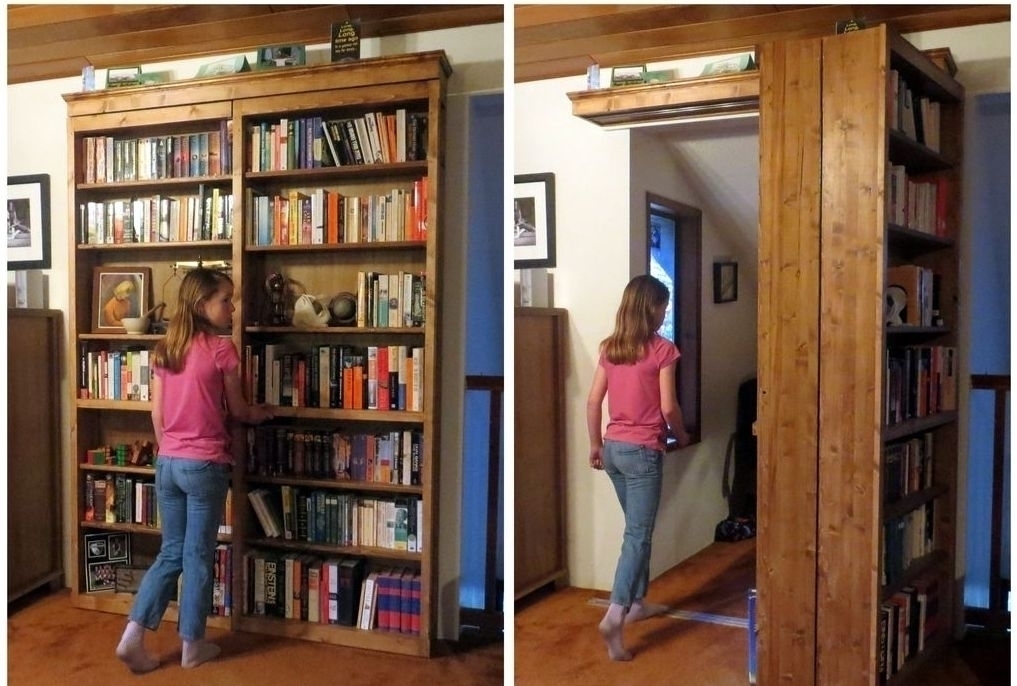 Как сделать секретную комнату за книжным шкафом своими руками
