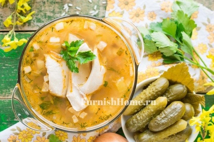Рассольник рецепт с рисом