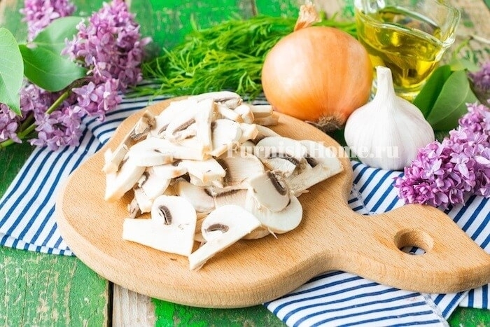 Бутерброды с грибами