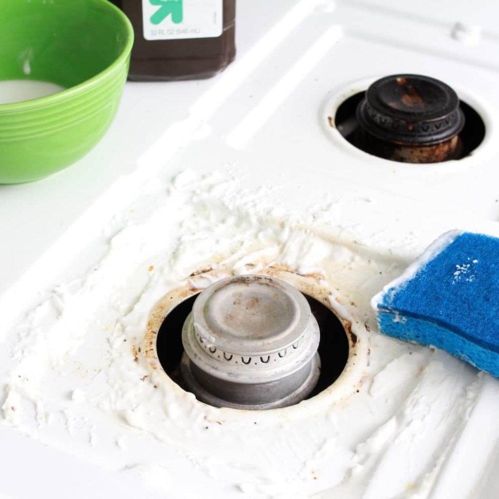Самый ленивый и самый эффективный способ мытья газовой плиты