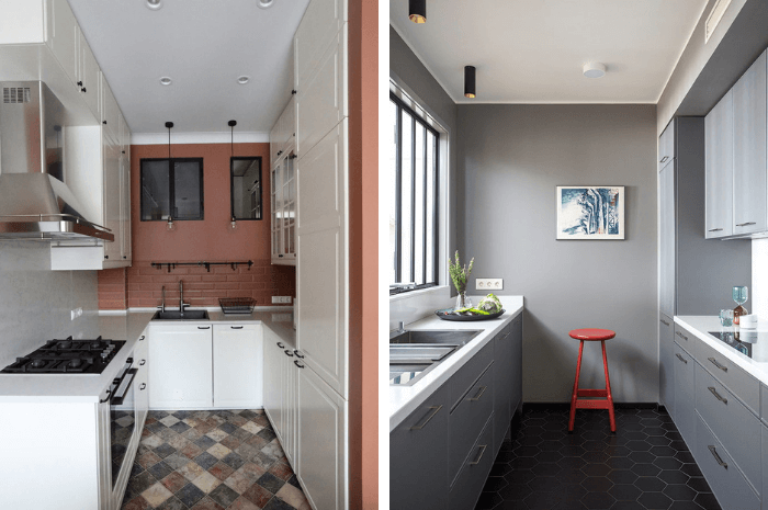 Дизайн длинной узкой кухни: современные идеи для небольшого помещения