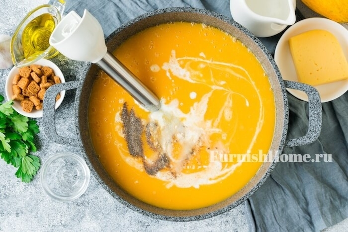 Суп тыквенный с сыром