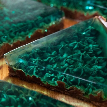 Изумрудный морской торт - это так же вкусно, как и красиво