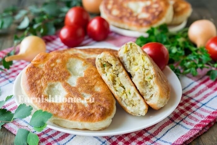 Пирожки с картошкой и печенкой