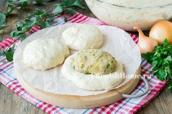 Пирожки с картошкой и печенкой