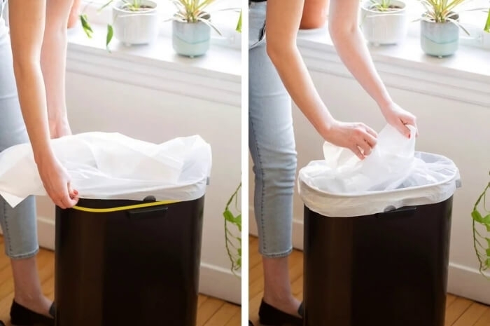 TikTok считает, что мы все неправильно используем мешки для мусора, поэтому вмешались эксперты