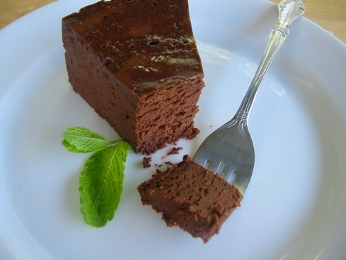 Шоколадное пирожное без муки