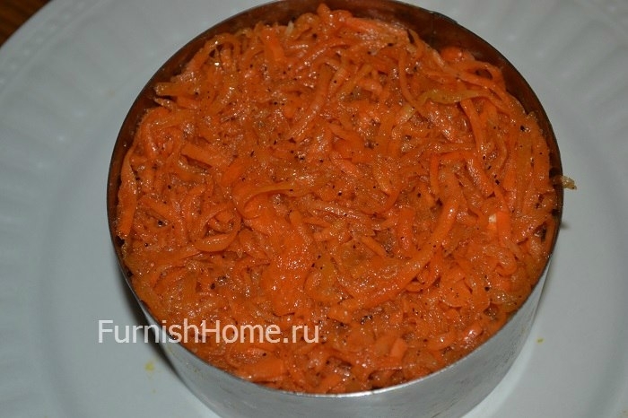 Салат с кукурузой и корейской морковкой