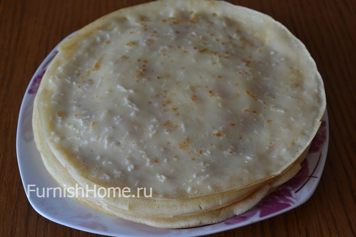 Блины с кокосовой стружкой