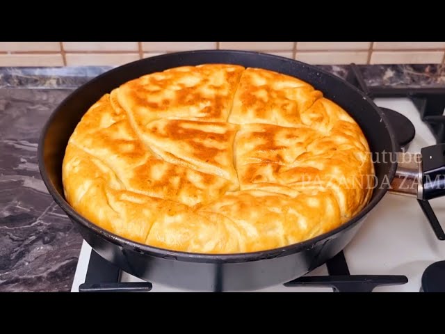 Сытный пирог на сковороде