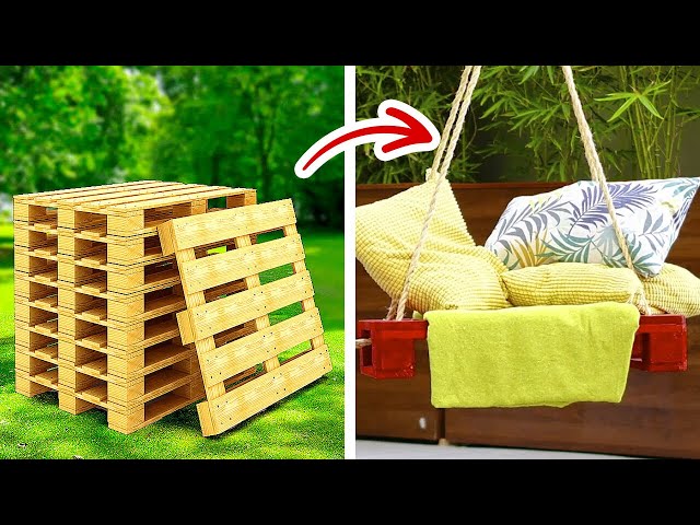 Удивительная мебель DIY на открытом воздухе