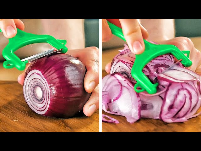Как чистить и резать фрукты и овощи 